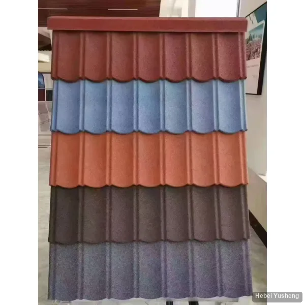stone coated metal roof tile traditional black - Hebei Yusheng product