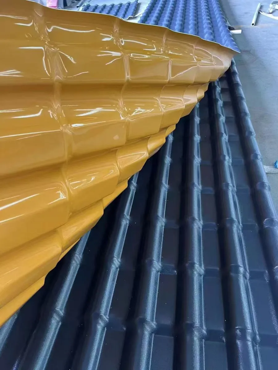 Synthetic resin roof tile product photo for quotation confirmation