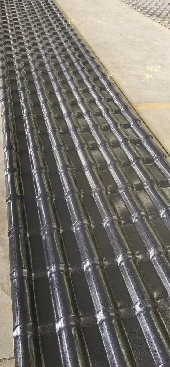 Synthetic resin roof tile sample for Philippines project comparison