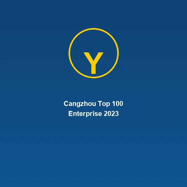 Cangzhou Top 100 Enterprise 2023 — Hebei Yusheng industry honor