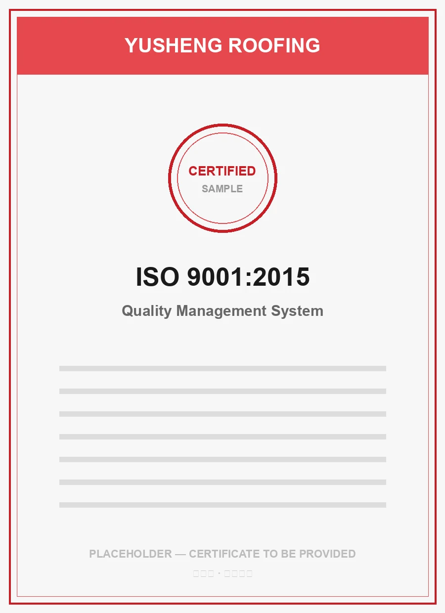 ISO and CE certificates