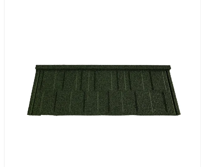 Grid profile stone-coated metal tile