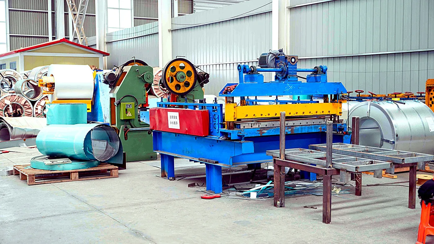 Stone-coated tile production line — on-site photo 24