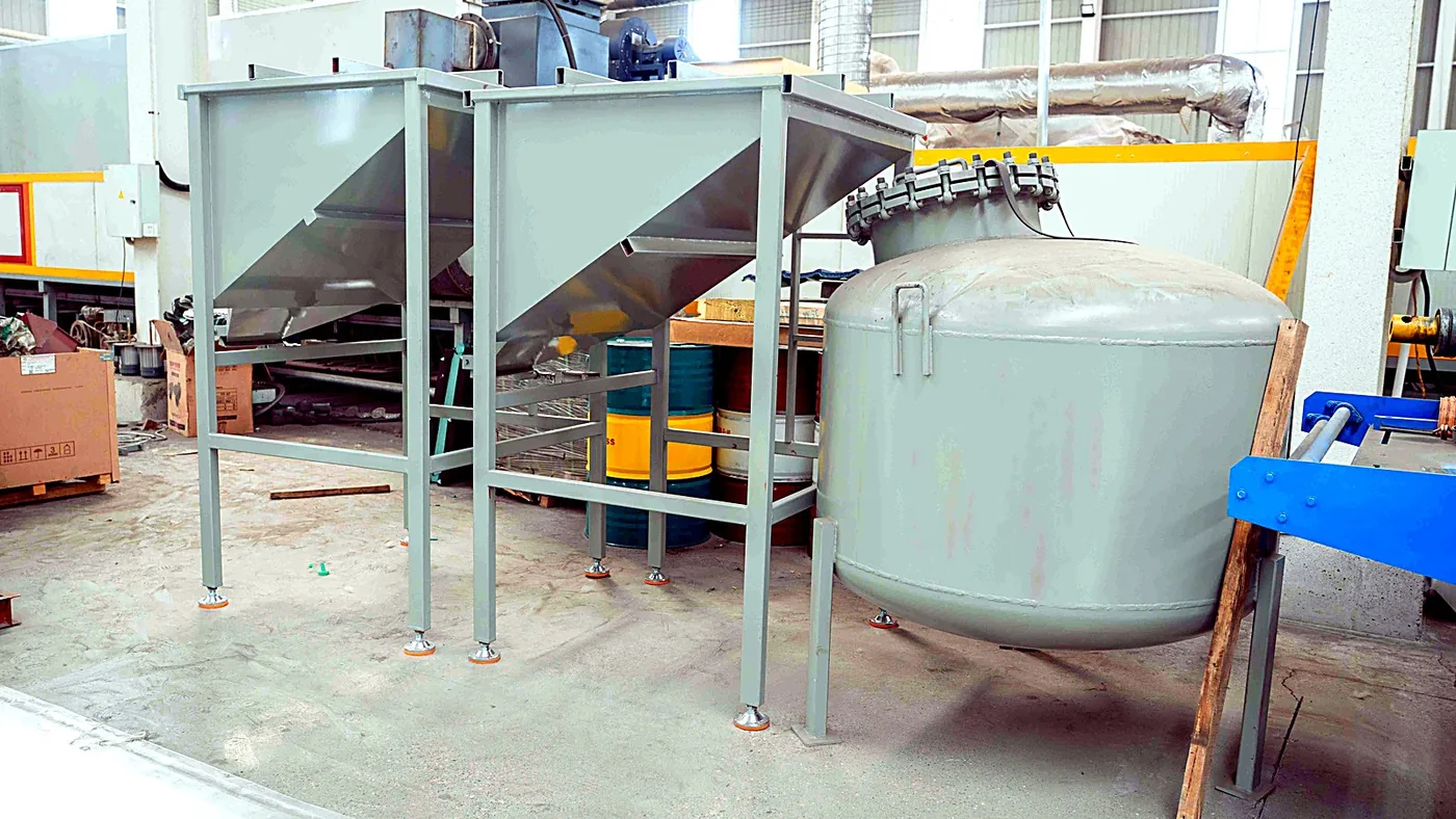 Stone-coated tile production line — on-site photo 27