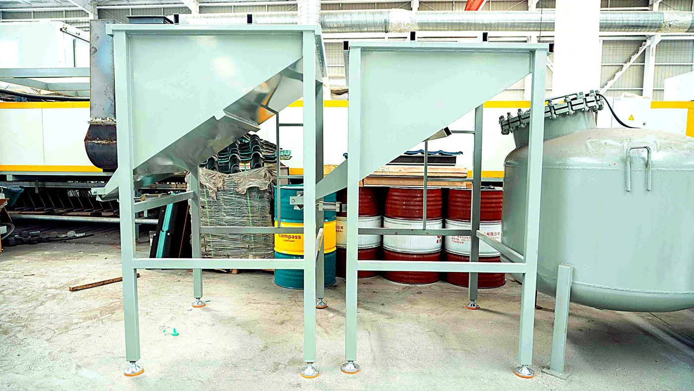Stone-coated tile production line — on-site photo 28