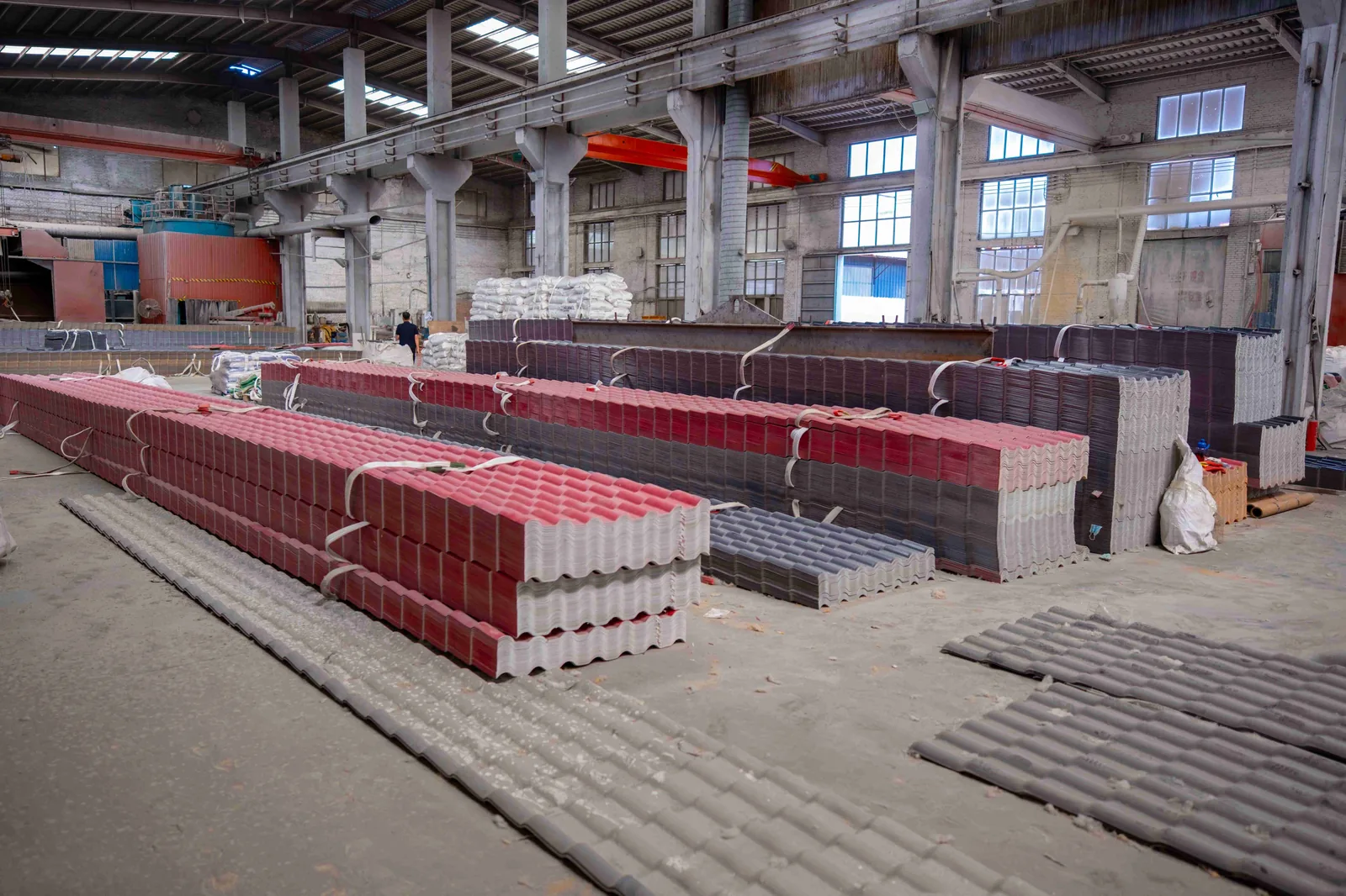 Synthetic resin tile profile range